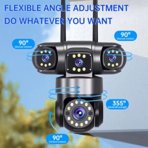4G Solar Panel Camera Four Lens Ptz Motion Detection Alarm Camera - Image 7