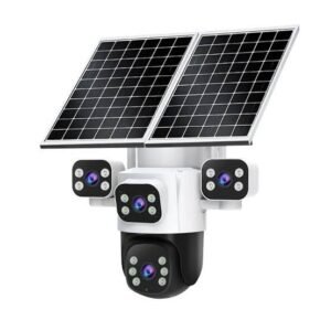 Alternative view of 8MP 4G Solar Camera Security System 4-lens Camera