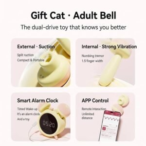 Adult Clock Alarm Sucking Vibrator App Remote Controller with massager - Image 5