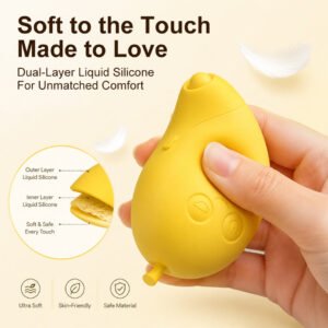 Cute Mango-Shaped Triple Function Sucking Vibrator - Image 5