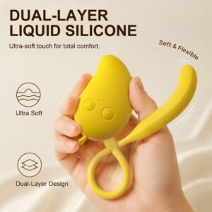 Alternative view of Cute Mango-Shaped Triple Function Sucking Vibrator
