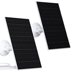 15W High Efficiency Monocrystalline Silicon Black 1Pc Solar Panels Security Camera Outdoor 5V