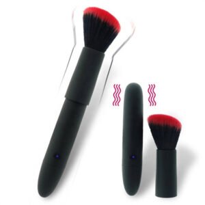 Soft Silicon Makeup Brush Female Vibrators with 10 Modes