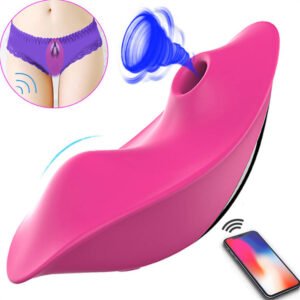 Wireless Remote Control Sucking Vibrator for Woman Massager