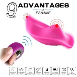 Silicone Wearable Panty Vibrator with Wireless Remote Controller Massager