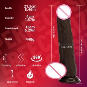 Z Realistic Telescopic Heating Dildo Vibrator G-Spot Massager for women - Image 4