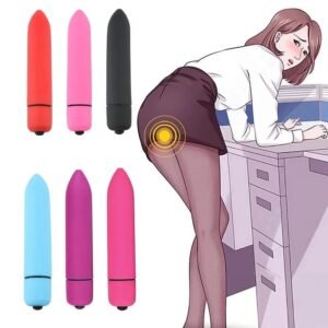 Fun Vibrator Mini Bullet Jump Egg Ten Frequency Vibration Tip Frosted Bullet - Image 6