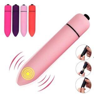 Fun Vibrator Mini Bullet Jump Egg Ten Frequency Vibration Tip Frosted Bullet - Image 4