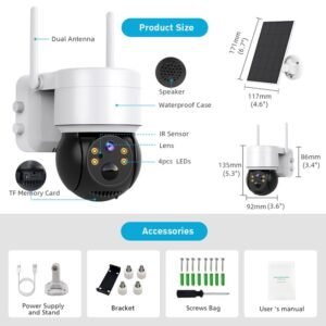 Alternative view of Wireless Outdoor Solar Powered Security Camera