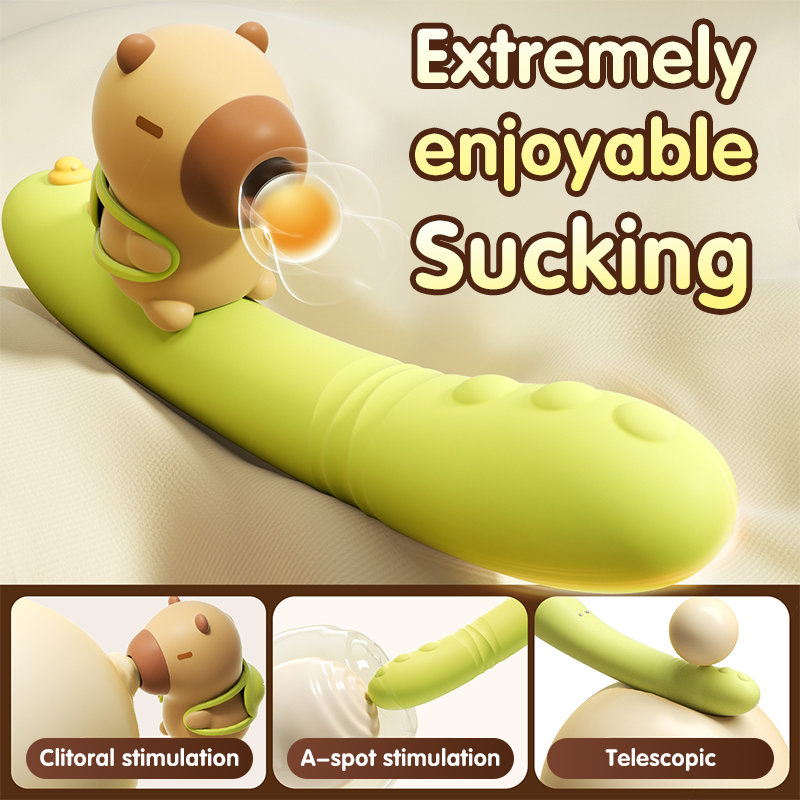 Spring Pipi Separable Vibrating Rod Insertable Telescopic Suction Vibrator - Image 2