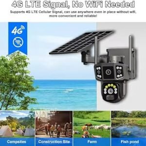 Alternative view of Best Selling 4G Solar Camera A601 Dual Lens 4G WiFi